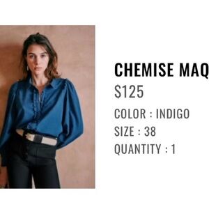 Sézane Chemise Maquis Top